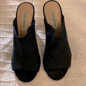 Steve Madden Faux Suede Mules